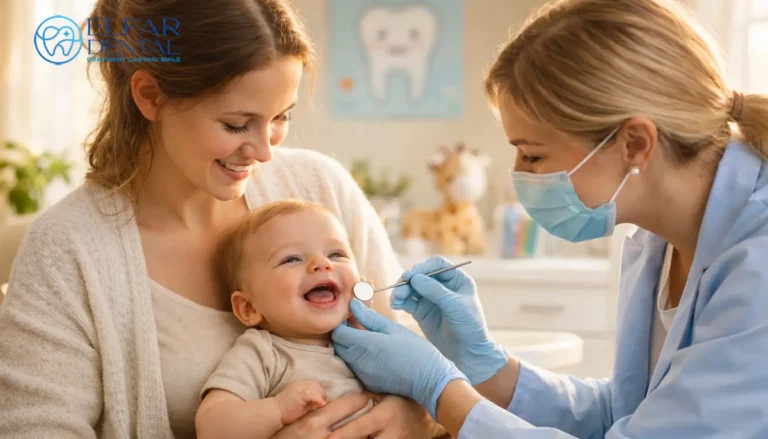 child's first dental visit-first dentist appointment age Baby Dental Health Care Elfar Dental Belconnen