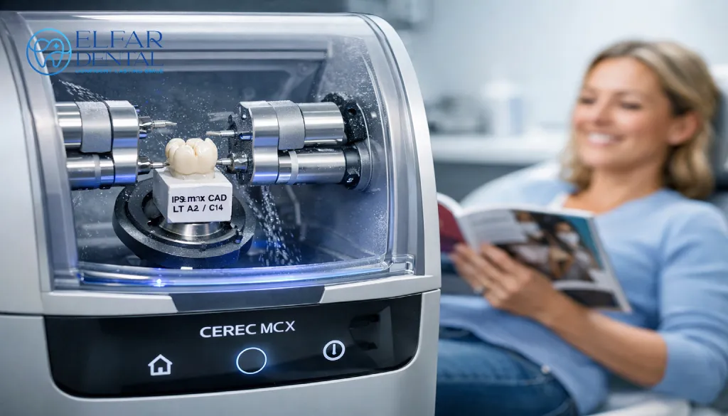 Same-Day Crowns CEREC Crowns Dental Crowns in one day Dentist Elfar Dental Belconnen Canberra ACT